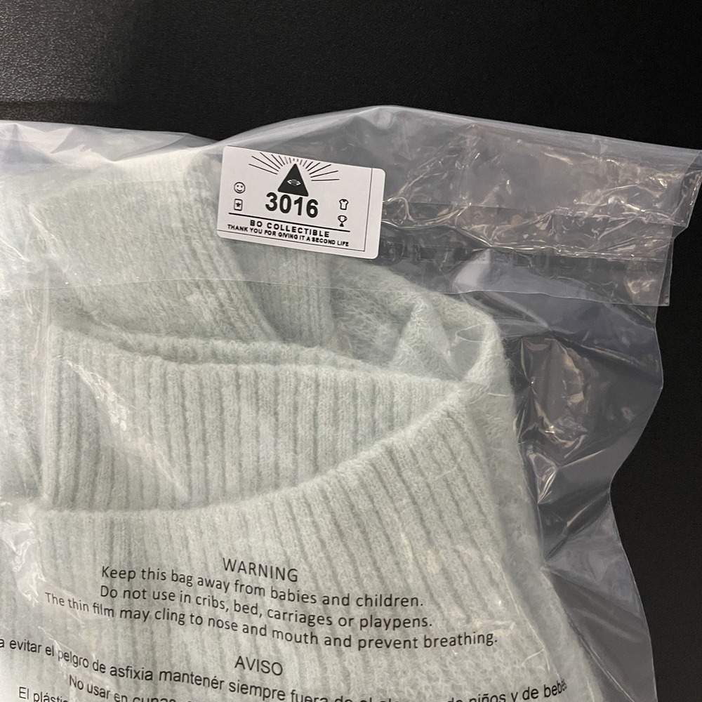 Everlane Alpaca Crew Neck Sweater Light Jade Green Mint Size M Alpaca Wool - Picture 14 of 14